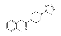 2-(2-methylphenyl)-1-[4-(1,3-thiazol-2-yl)piperazin-1-yl]ethanone Structure