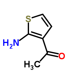 1-(2-氨基噻吩-3-基)乙酮结构式
