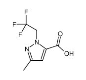 3-Methyl-1-(2,2,2-trifluoroethyl)-1H-pyrazole-5-carboxylic acid Structure