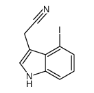 2-(4-iodo-1H-indol-3-yl)acetonitrile结构式