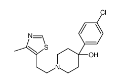 4-(4-chlorophenyl)-1-[2-(4-methyl-1,3-thiazol-5-yl)ethyl]piperidin-4-ol Structure