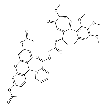 (Diacetyldihydrofluoresceyl)colchifoline Structure