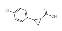 2-(4-氯-苯基)-环丙烷羧酸结构式