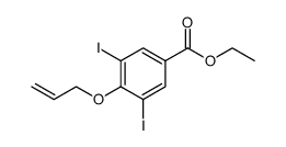 ETHYL 4-(ALLYLOXY)-3,5-DIIODOBENZOATE结构式