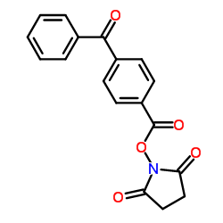 4-苯甲酰苯甲酸-N-琥珀酰亚胺酯结构式