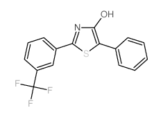 5-Phenyl-2-[3-(trifluoromethyl)phenyl]-1,3-thiazol-4-ol结构式