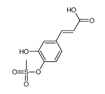 3-(3-hydroxy-4-methylsulfonyloxyphenyl)prop-2-enoic acid Structure