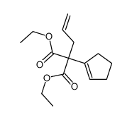 diethyl allyl-2-cyclopenten-1-ylmalonate结构式