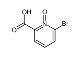 2-bromopyridine-6-carboxylic acid 1-oxide结构式