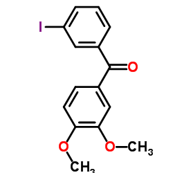 (3,4-Dimethoxyphenyl)(3-iodophenyl)methanone Structure