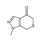 1-methyl-7H-thiopyrano[3,4-c]pyrazol-4-one Structure