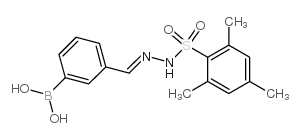 3-((2-(异丙叉磺酰基)肼)甲基)苯硼酸结构式