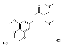 (E)-5-(dimethylamino)-4-[(dimethylamino)methyl]-1-(3,4,5-trimethoxyphenyl)pent-1-en-3-one,dihydrochloride Structure