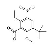 1-tert-butyl-4-ethyl-2-methoxy-3,5-dinitrobenzene Structure