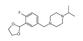 1-(3-[1,3]dioxolan-2-yl-4-fluoro-benzyl)-4-isopropyl-piperazine Structure