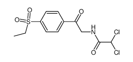 dichloro-acetic acid-(4-ethanesulfonyl-phenacylamide) Structure