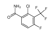 2-chloro-4-fluoro-3-(trifluoromethyl)benzamide Structure