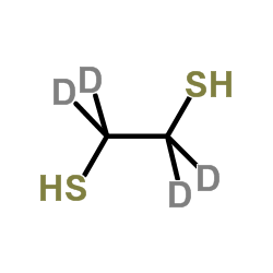 1,2-乙二硫醇-D4结构式