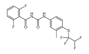 2,6-difluoro-N-[[3-methyl-4-(1,1,2,2-tetrafluoroethylsulfanyl)phenyl]carbamoyl]benzamide Structure