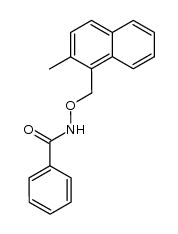Benzhydroxamsaeure-(2-methyl-naphthyl-(1)-methylether)结构式