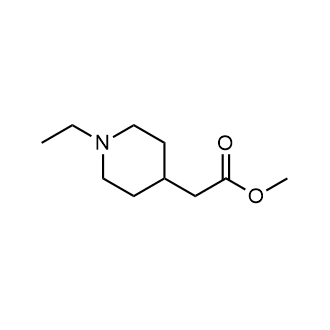 2-(1-乙基哌啶-4-基)乙酸甲酯结构式