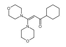 1-cyclohexyl-3,3-dimorpholinoprop-2-en-1-one Structure