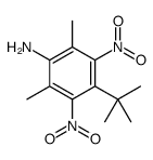 4-AMINO-1-TERT-BUTYL-3,5-DIMETHYL-2,6-DINITROBENZENE结构式