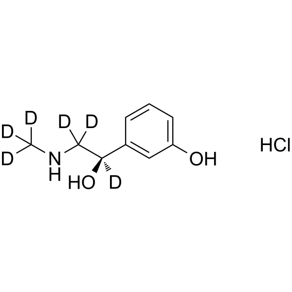 Phenylephrine-d6 hydrochloride结构式