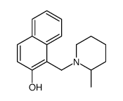 1-[(2-methylpiperidin-1-yl)methyl]naphthalen-2-ol结构式