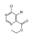 ethyl 5-bromo-6-chloropyrimidine-4-carboxylate Structure