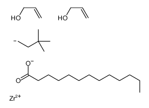 二烯丙氧新己基锆三癸酸盐结构式