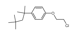 (2-chloro-ethyl)-[4-(1,1,3,3-tetramethyl-butyl)-phenyl]-ether Structure