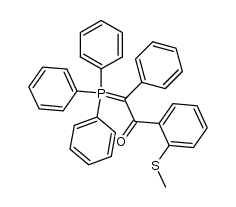 α-(2-methylsulfanylbenzoyl)benzylidene(triphenyl)phosphorane结构式