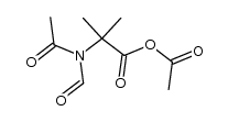 N-Formyl-N-acetyl-α-methylalanin-essigsaeure-anhydrid Structure