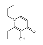 2-ethyl-3-hydroxy-1-propyl-4-pyridinone结构式
