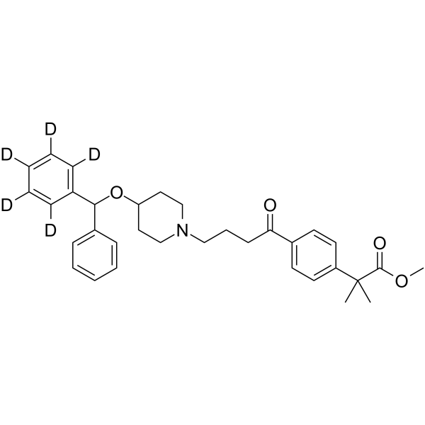 Carebastine-d5 Methyl Ester结构式