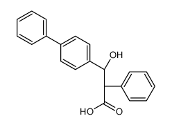 beta-Hydroxy-alpha-phenyl-(1,1'-biphenyl)-4-propanoic acid, (R',R')-(+)- Structure