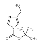 4-(羟基甲基)-1H-咪唑-1-羧酸叔丁酯结构式