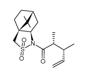 N-[(2S,3S)-2,3-dimethyl-4-pentenoyl]bornane-10,2-sultam Structure