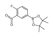 4-氟-3-硝基苯硼酸频哪醇酯结构式