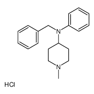 N-benzyl-1-methyl-N-phenylpiperidin-4-amine,hydrochloride Structure