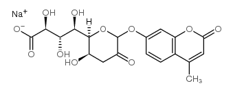 4-Methylumbelliferyl3-deoxy-D-glycero-a-D-galacto-2-nonulosonicacidsodiumsalt Structure
