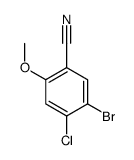 5-bromo-4-chloro-2-methoxybenzonitrile Structure