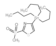 2-(methylsulfonyl)-4-(tributylstannyl)thiazole structure
