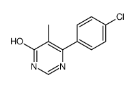 6-(4-氯苯基)-5-甲基嘧啶-4-醇结构式