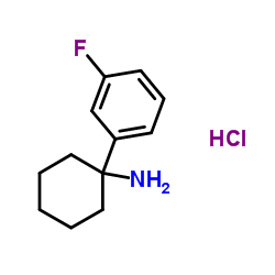 1-(3-氟苯基)-环己胺盐酸盐结构式