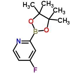 4-FLUOROPYRIDINE-2-BORONIC ACID PINACOL ESTER structure