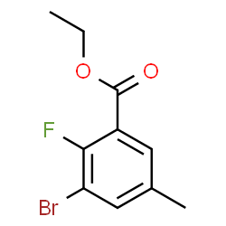 Ethyl 3-bromo-2-fluoro-5-methylbenzoate Structure