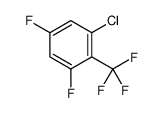 1-chloro-3,5-difluoro-2-(trifluoromethyl)benzene结构式