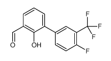 3-[4-fluoro-3-(trifluoromethyl)phenyl]-2-hydroxybenzaldehyde Structure